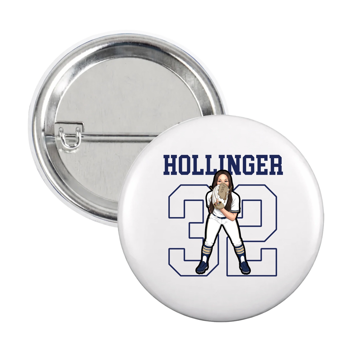 Game Day Button — Shirsey in White