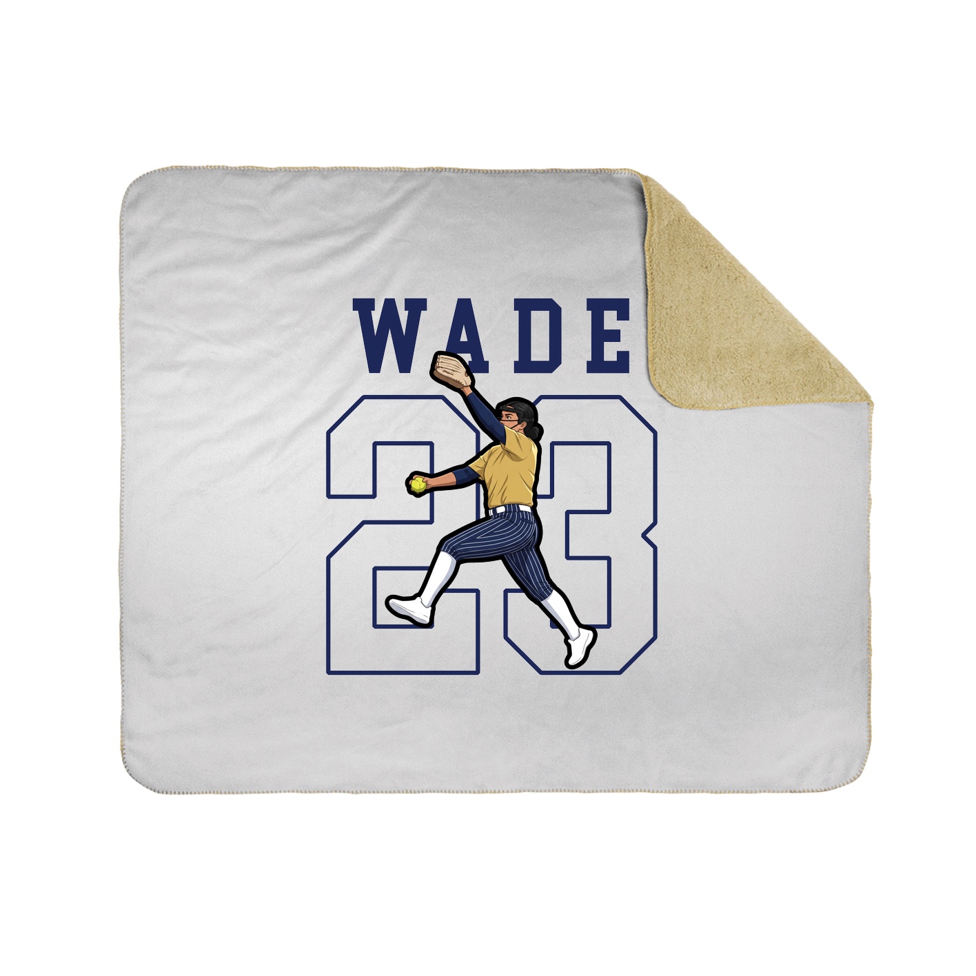 Throw Blanket — Shirsey in White