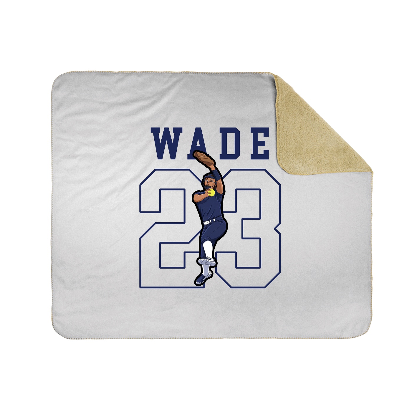 Throw Blanket — Shirsey in White