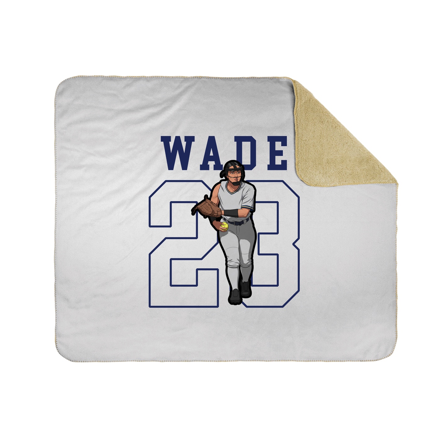 Throw Blanket — Shirsey in White