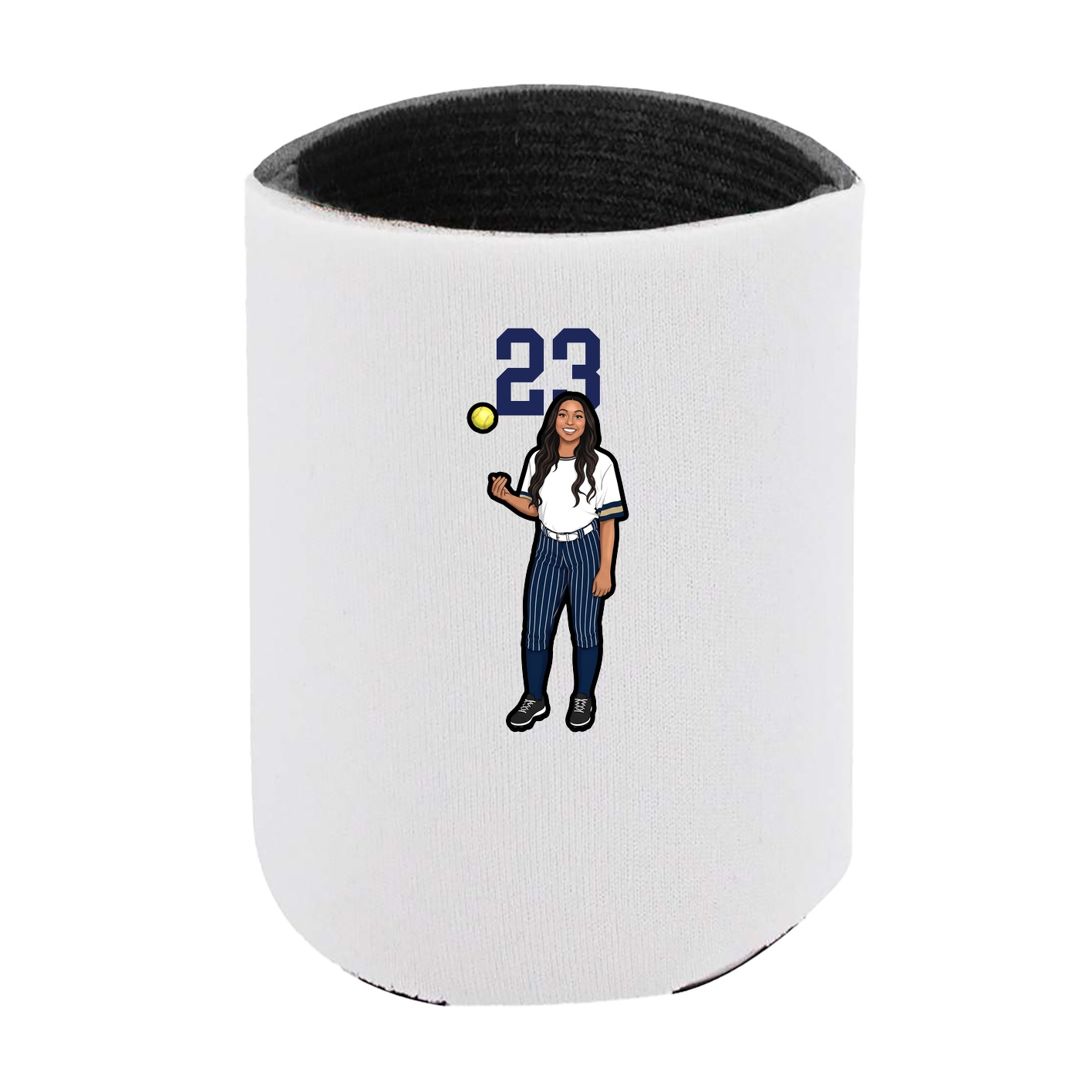 Can Holder — Number Top in White