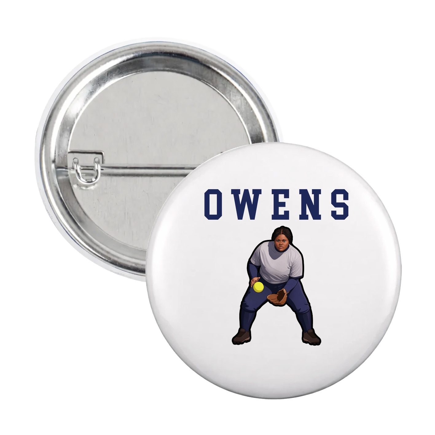 Game Day Button — Shirsey in White
