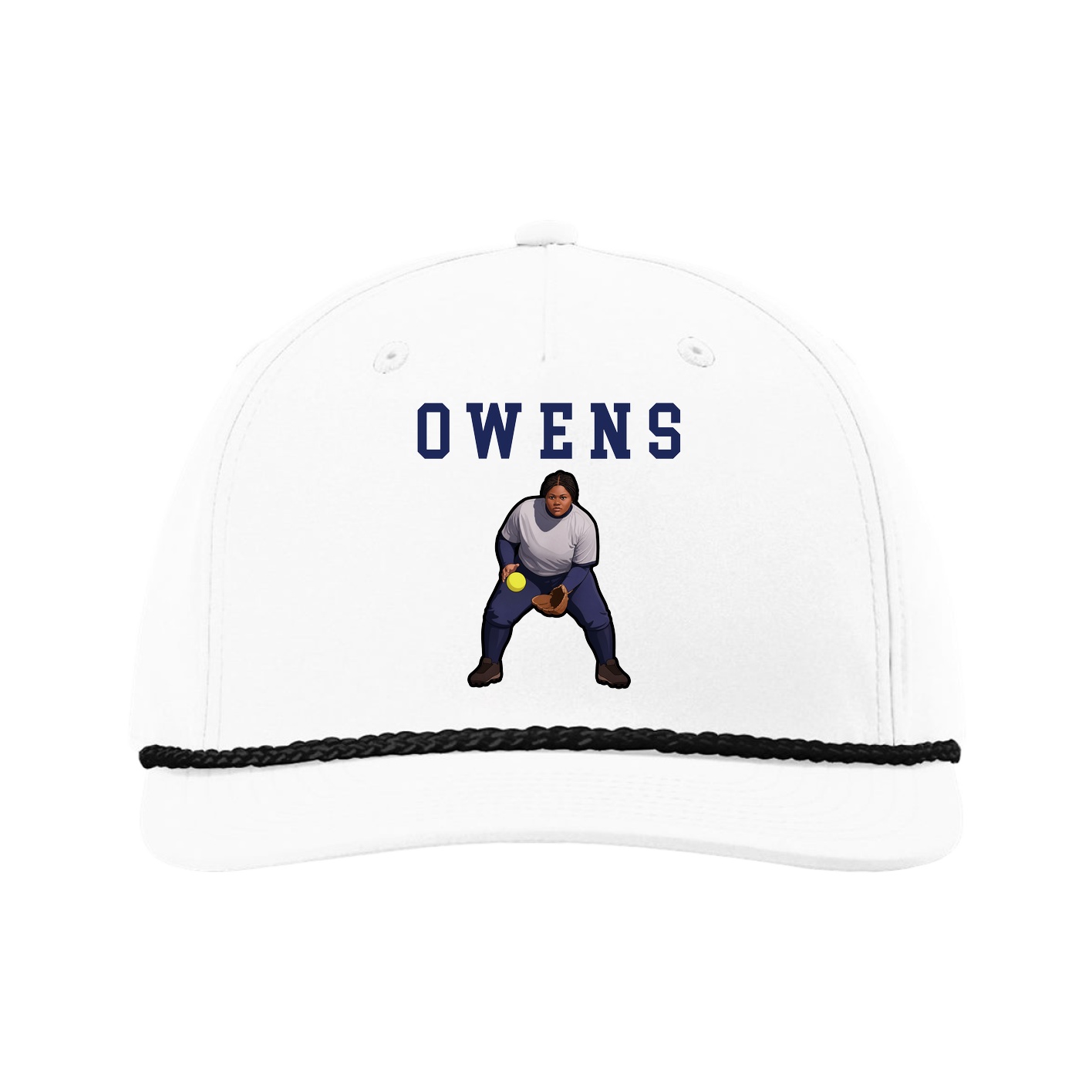 Five-Panel Classic Rope Cap — Shirsey in White