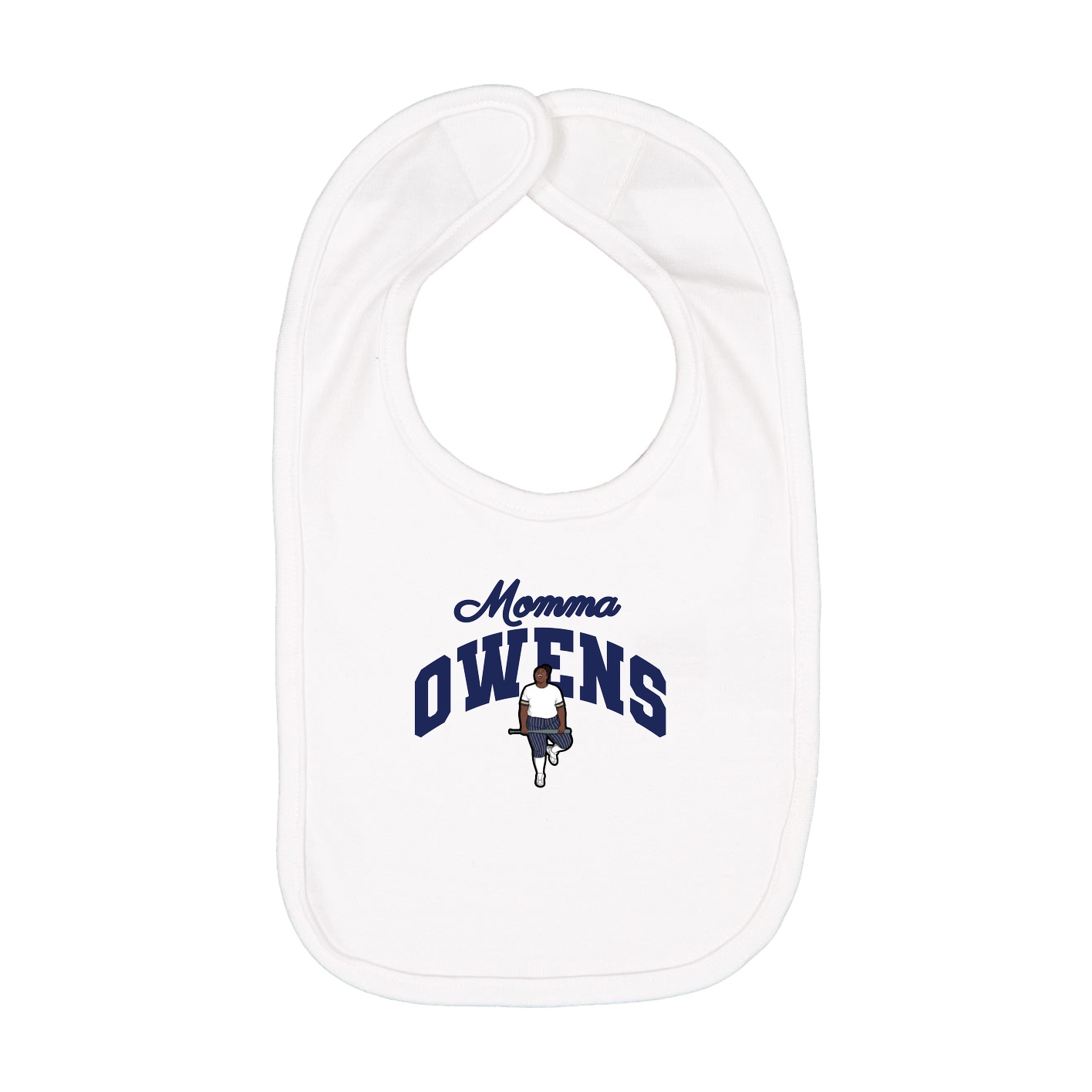 Infant Bib — Mothers Day Arch in White