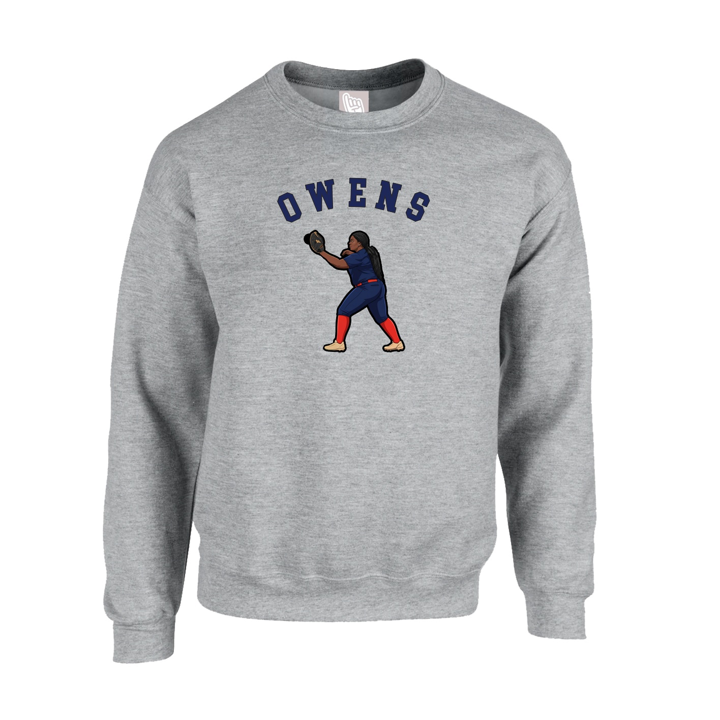 Fleece Crew — Shirsey Arch in Grey