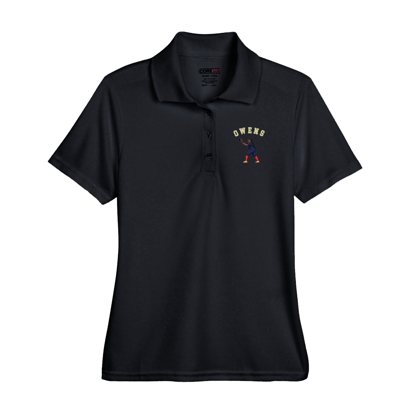 Performance Polo — Shirsey Arch in Black