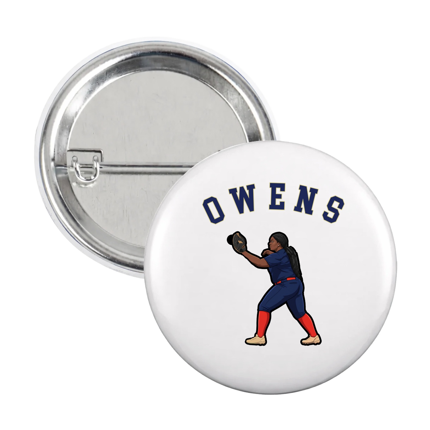 Game Day Button — Shirsey Arch in White