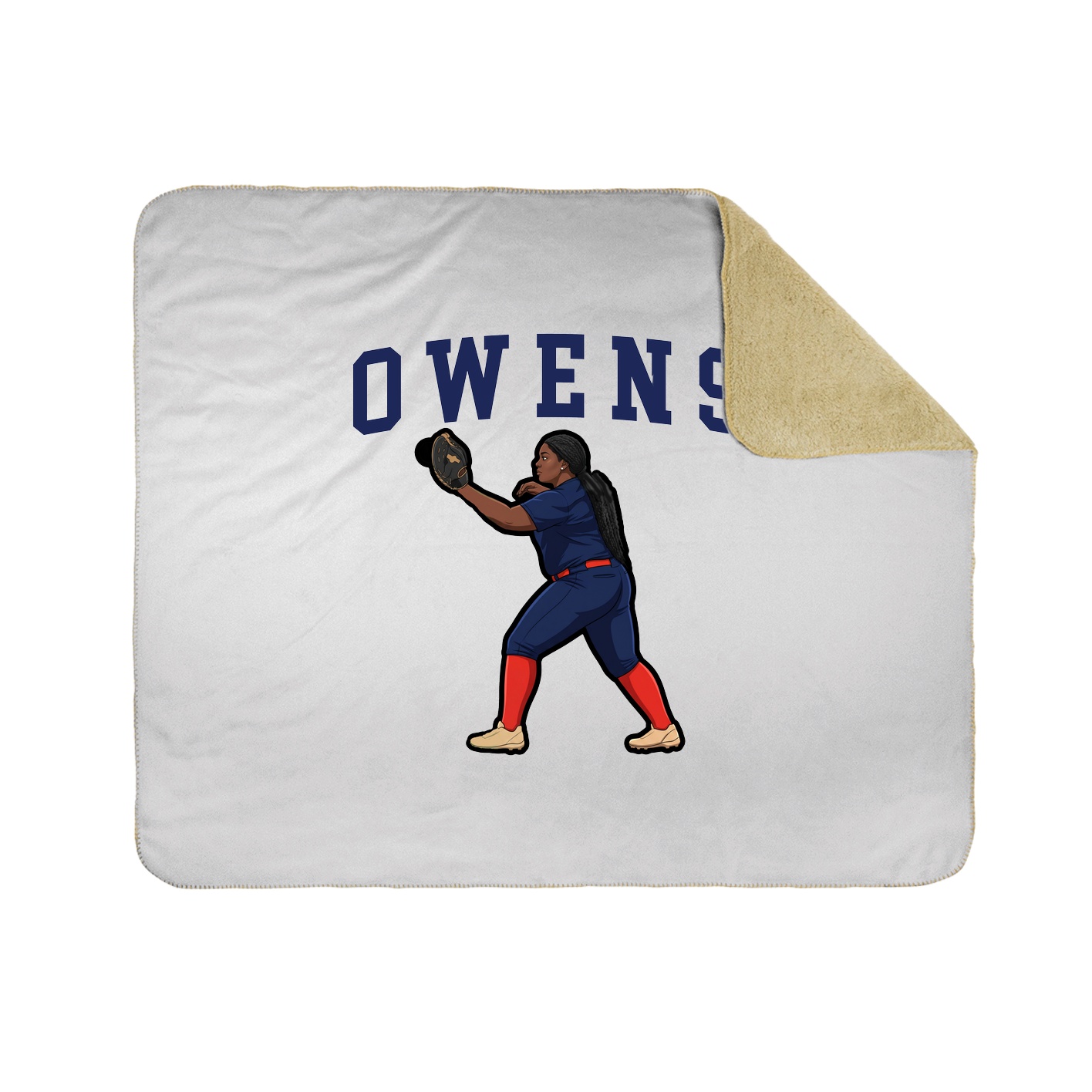 Throw Blanket — Shirsey in White
