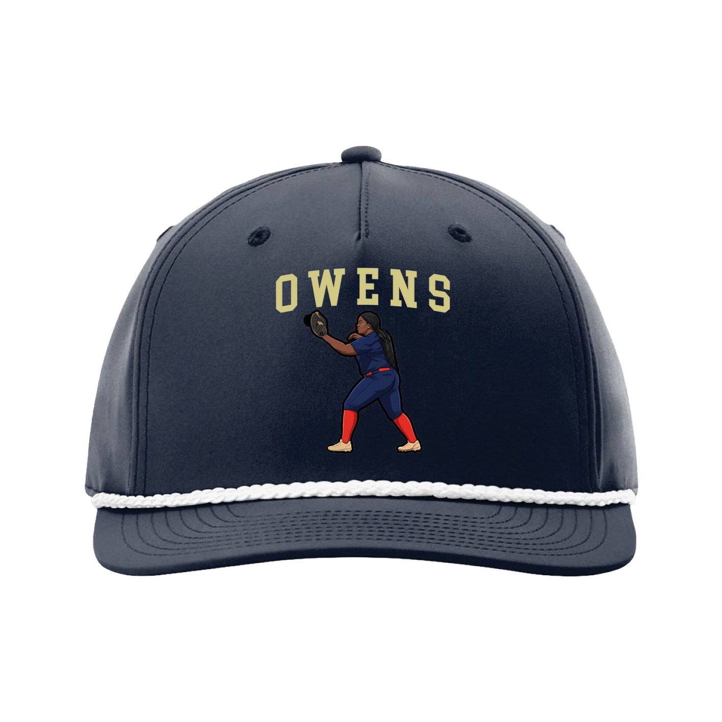 Five-Panel Classic Rope Cap — Shirsey in Navy