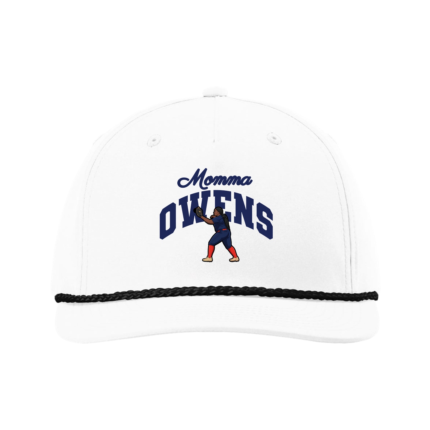 Five-Panel Classic Rope Cap — Mothers Day Arch in White