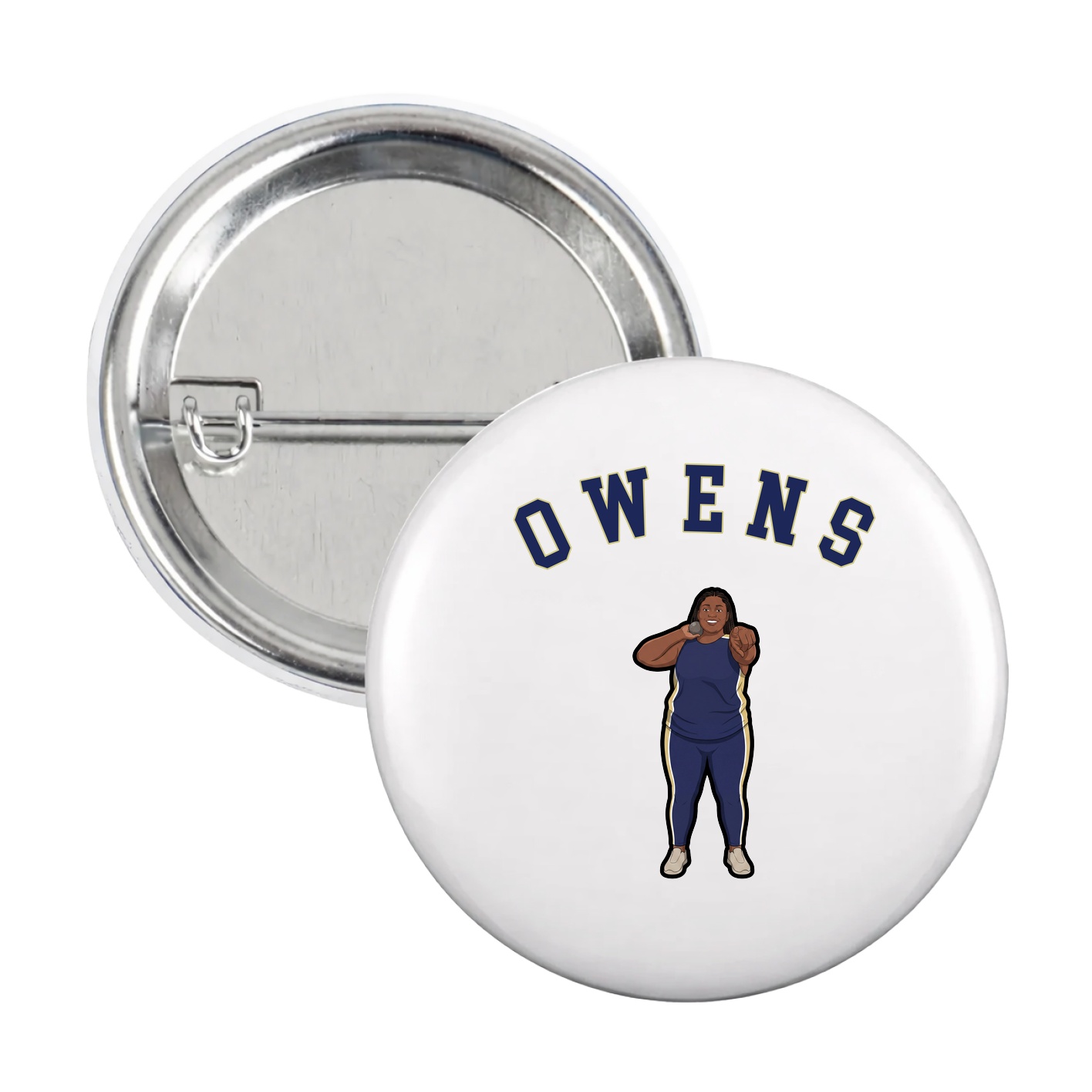 Game Day Button — Shirsey Arch in White