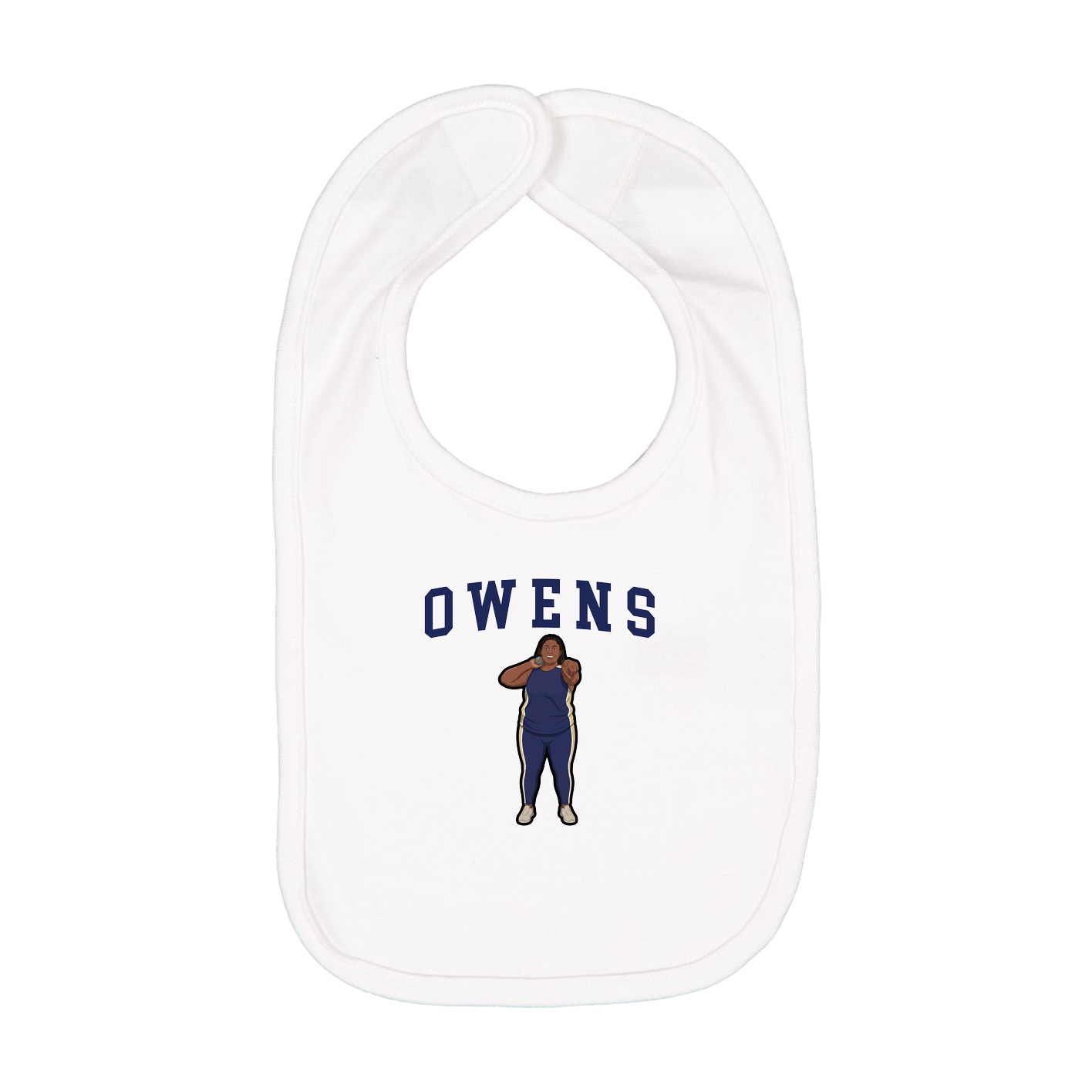 Infant Bib — Shirsey in White