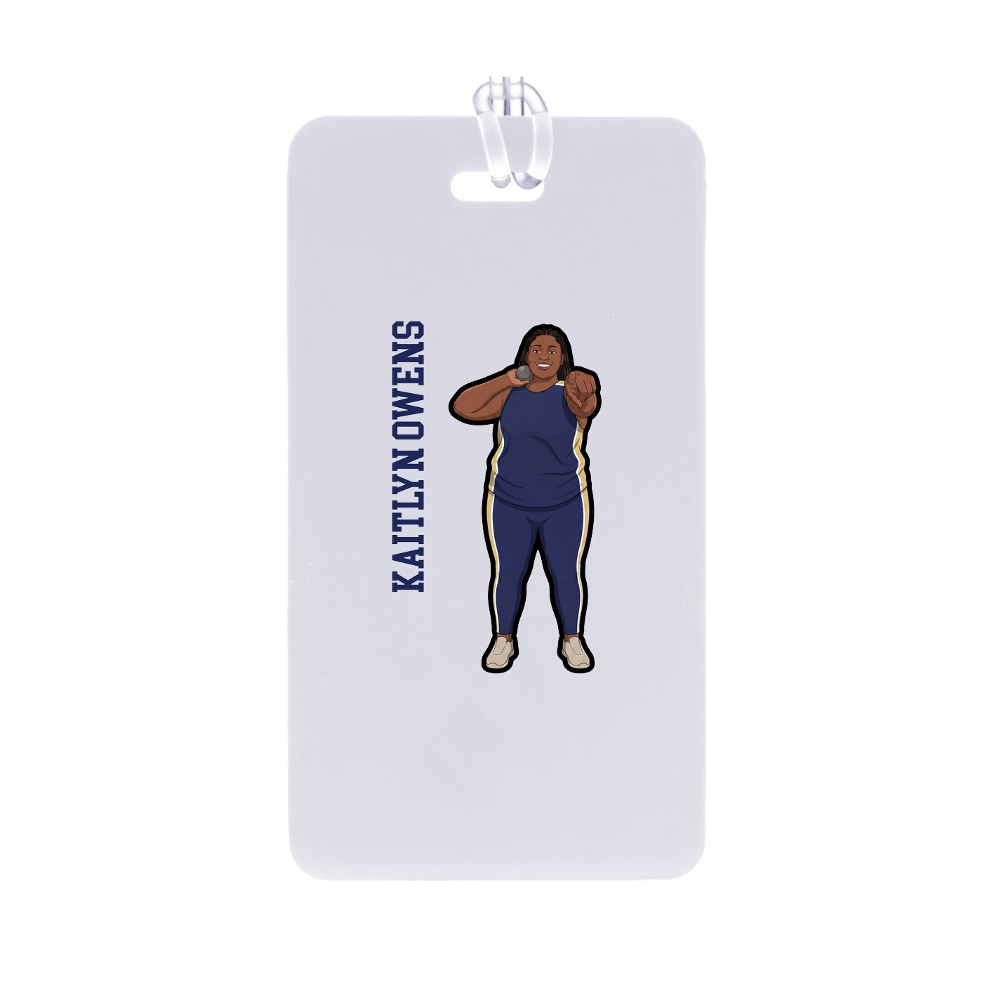 Bag Tag — Name Vertical in Classic