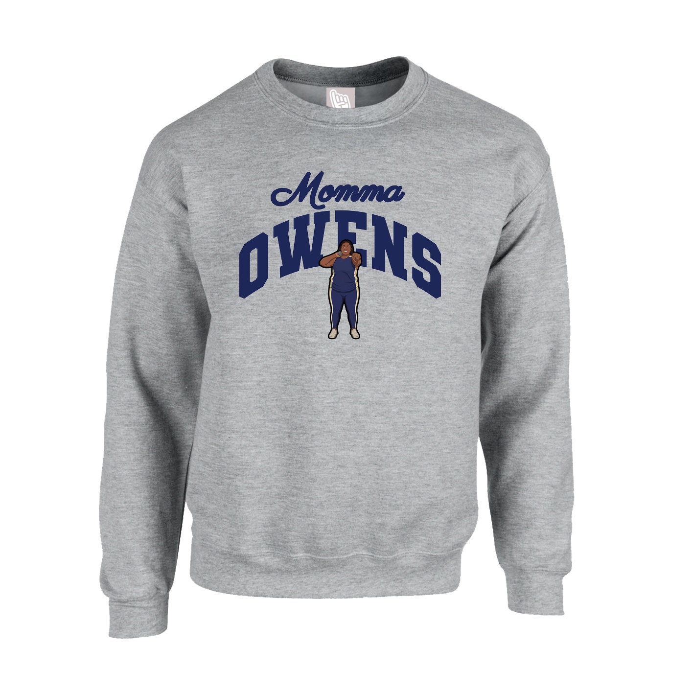 Fleece Crew — Mothers Day Arch in Grey
