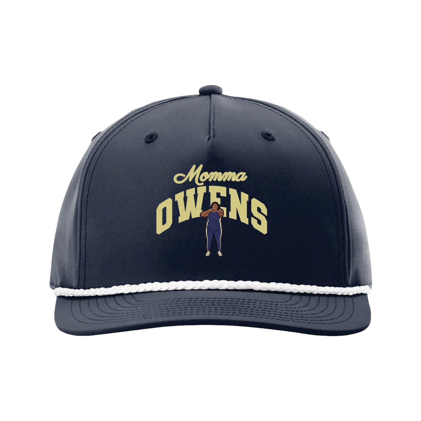 Five-Panel Classic Rope Cap — Mothers Day Arch in Navy