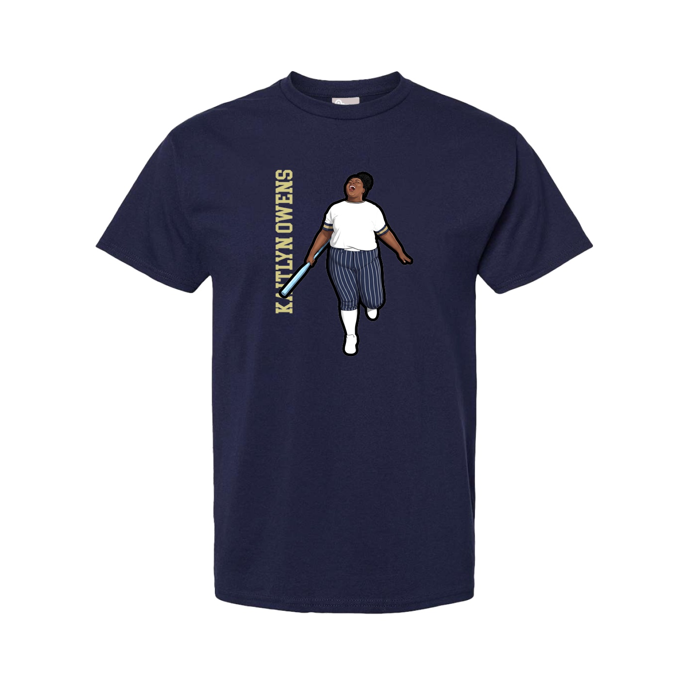 Youth Tee — Name Vertical in Navy