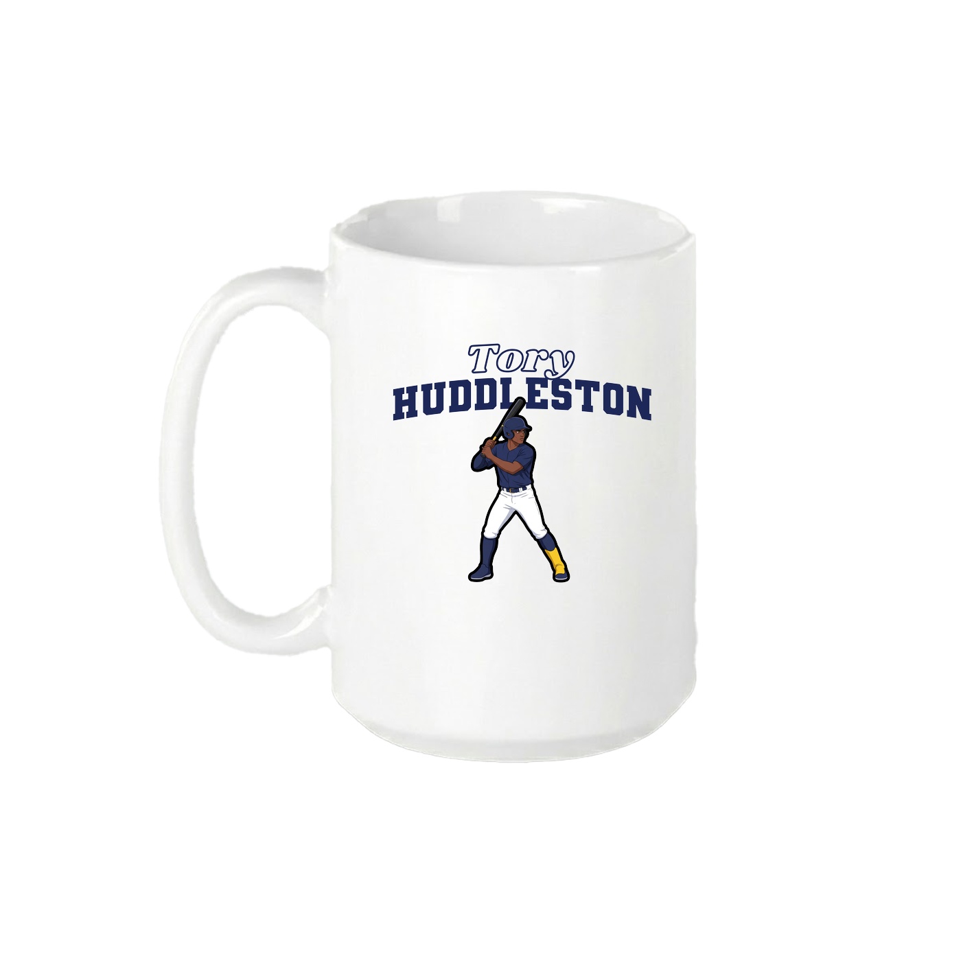 15oz Coffee Mug — Name Arch in White