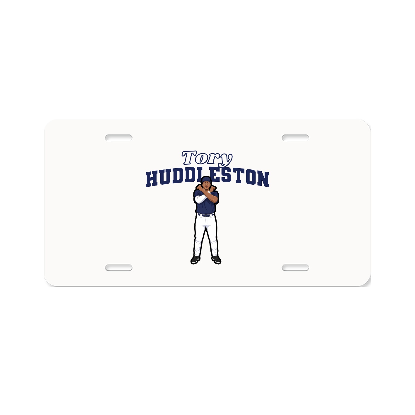 License Plate — Name Arch in Classic