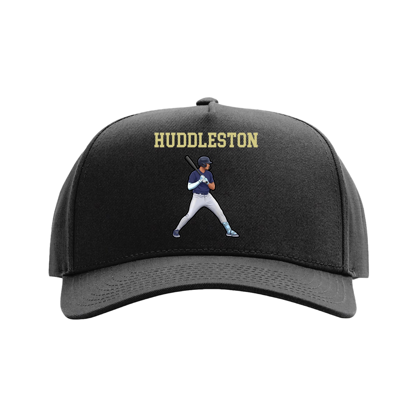 Full Fabric Five-Panel Champ Cap — Shirsey in Black