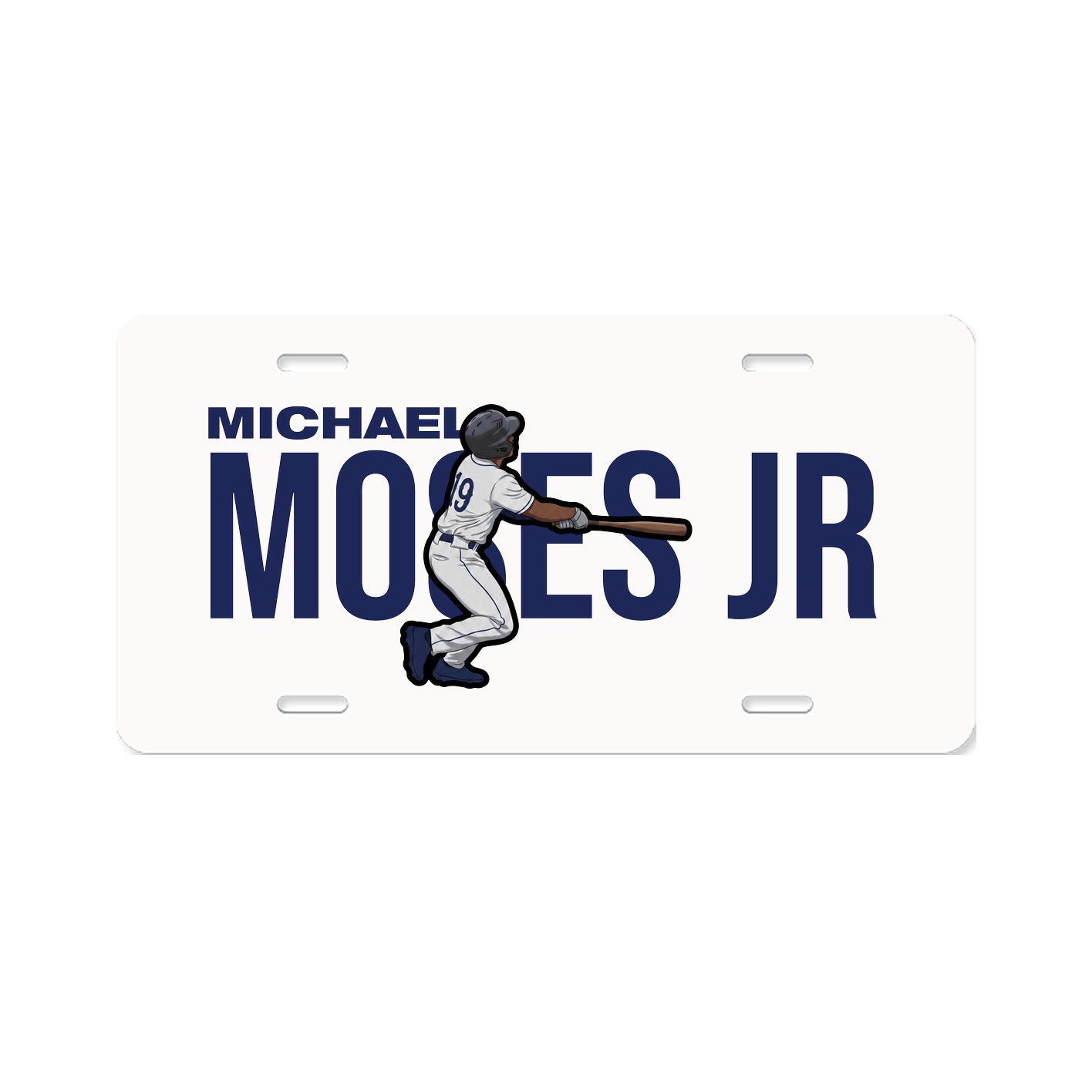 License Plate — Player Name in Classic