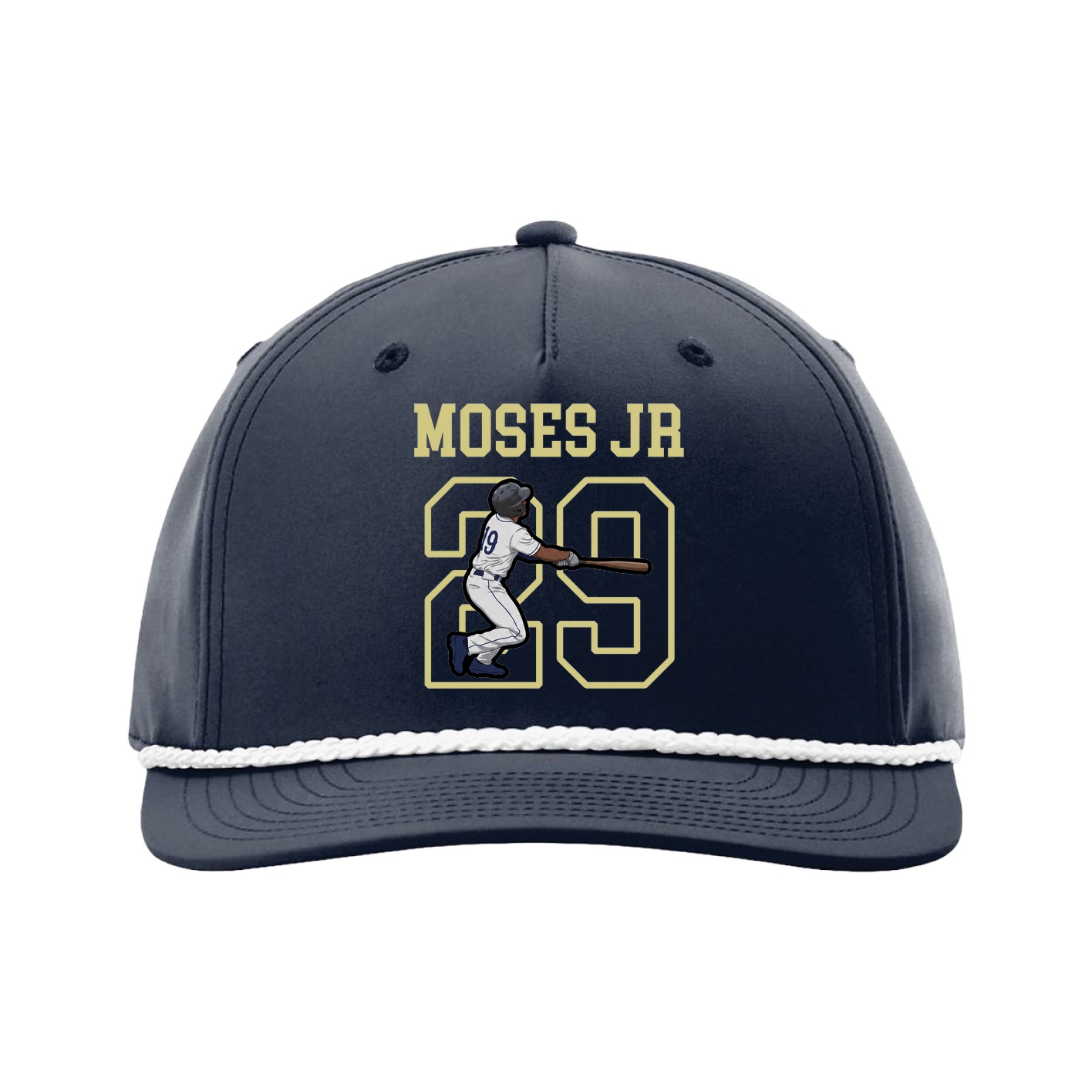 Five-Panel Classic Rope Cap — Shirsey in Navy