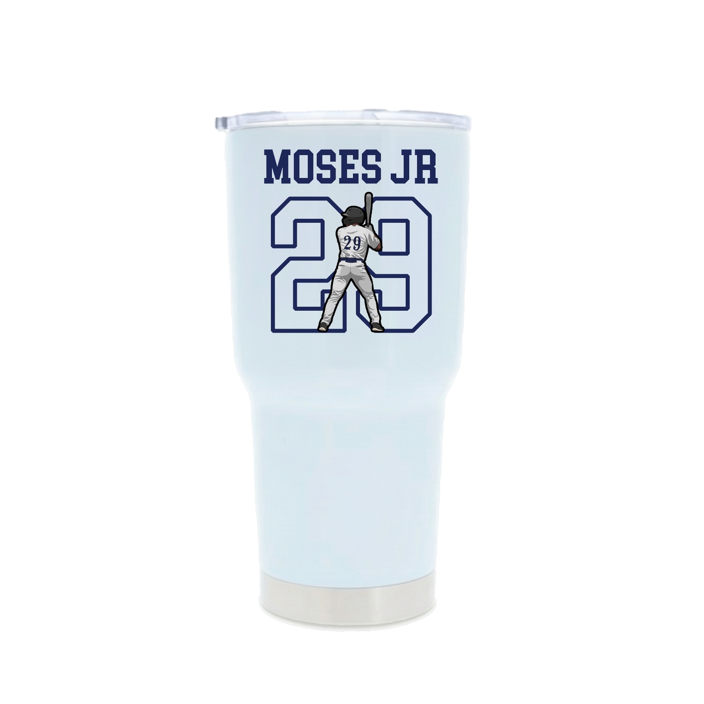 30oz Stainless Steel Tumbler — Shirsey in White