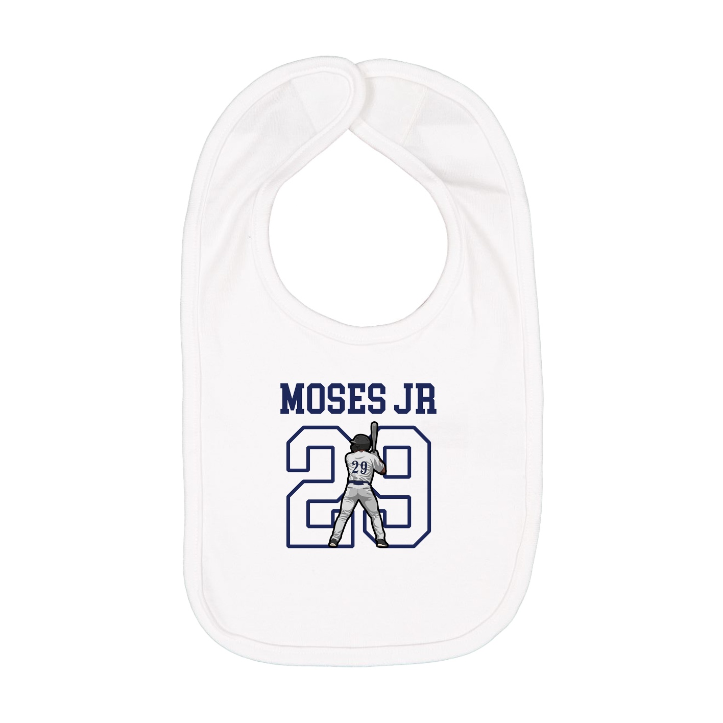 Infant Bib — Shirsey in White