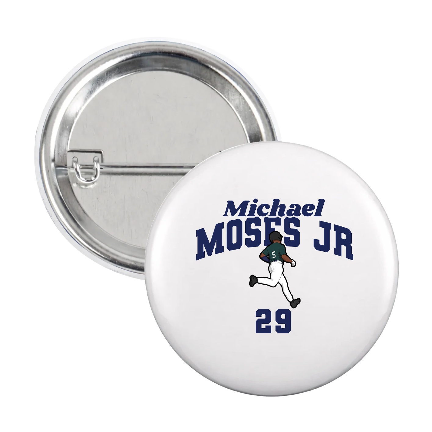 Game Day Button — Signature Arch in White