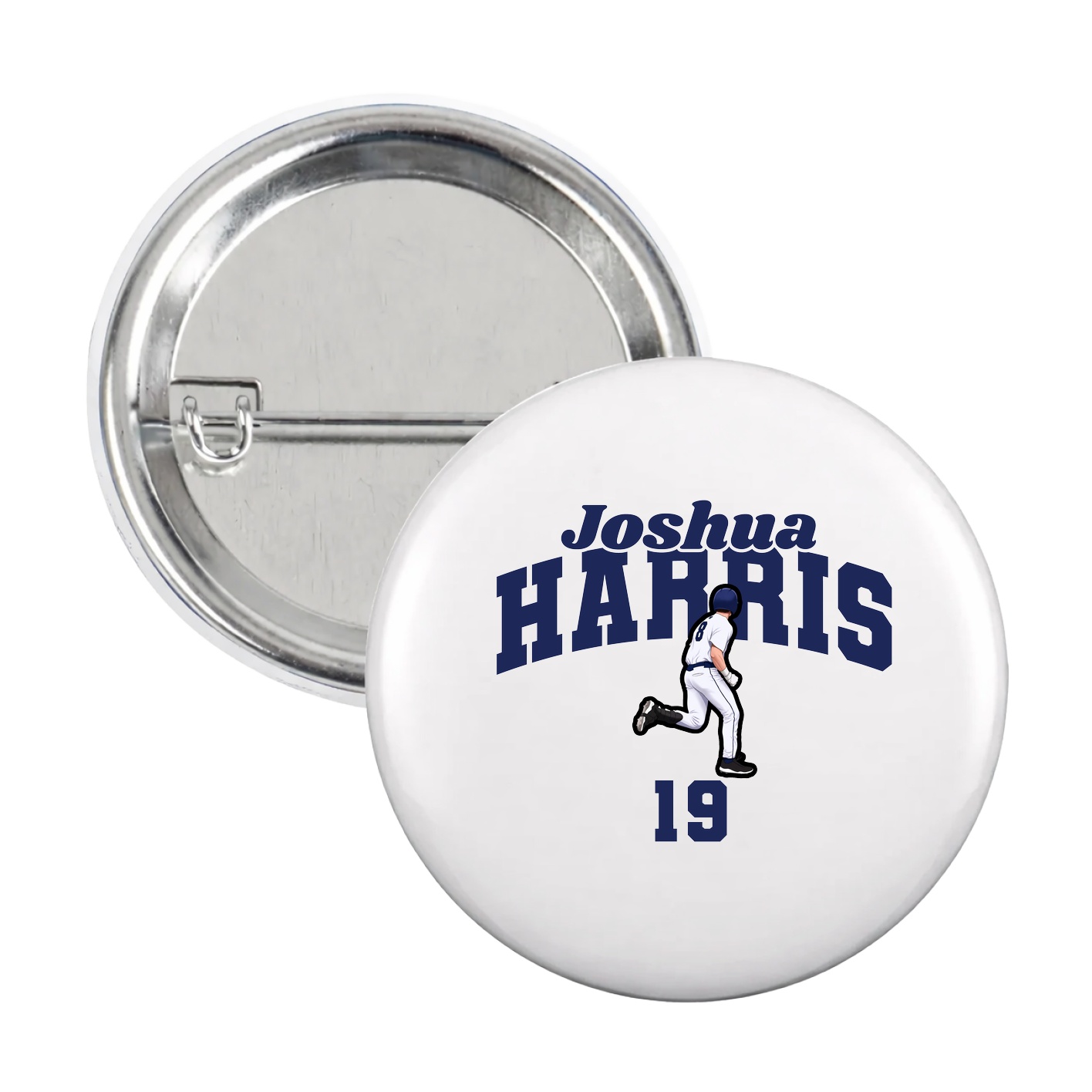 Game Day Button — Signature Arch in White