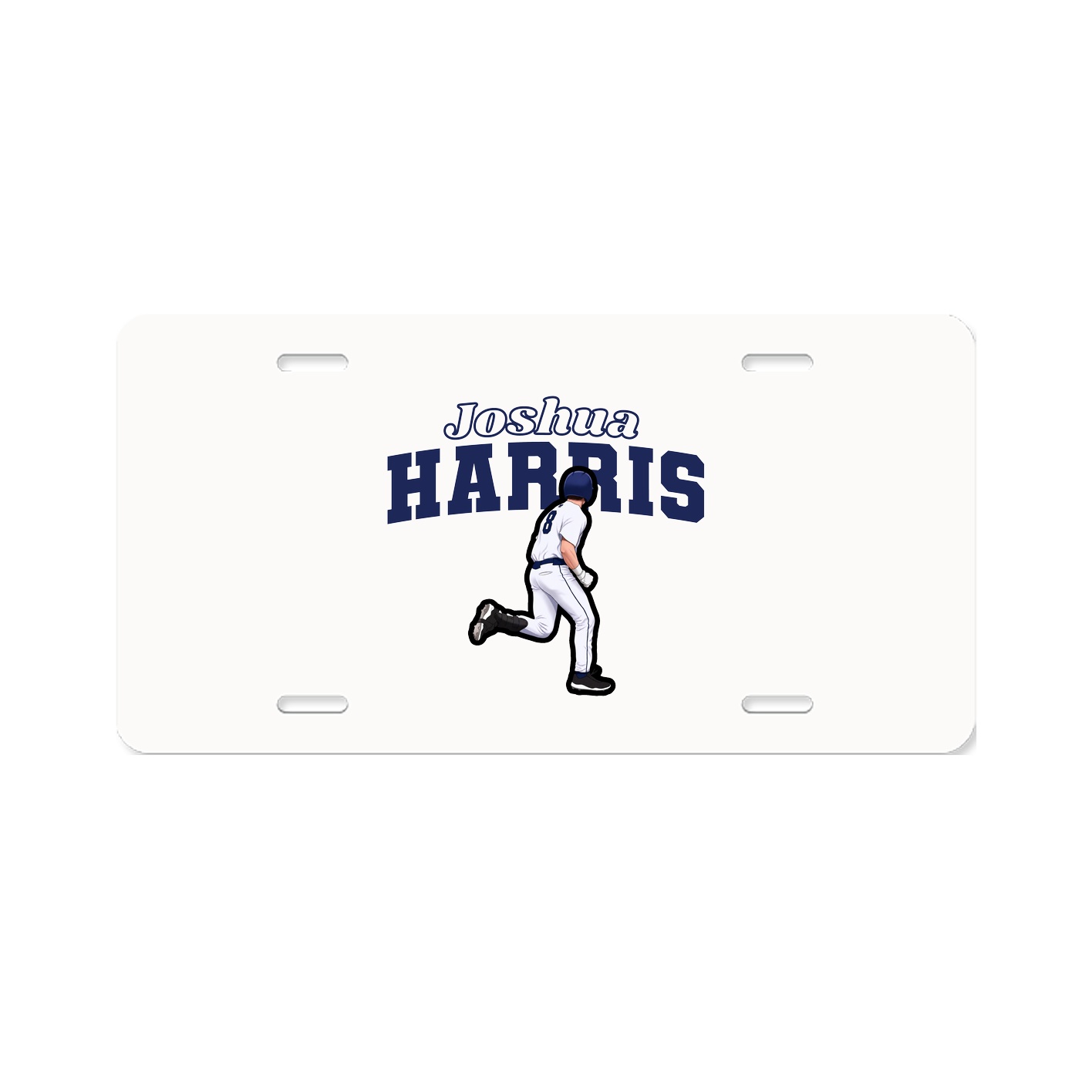License Plate — Name Arch in Classic