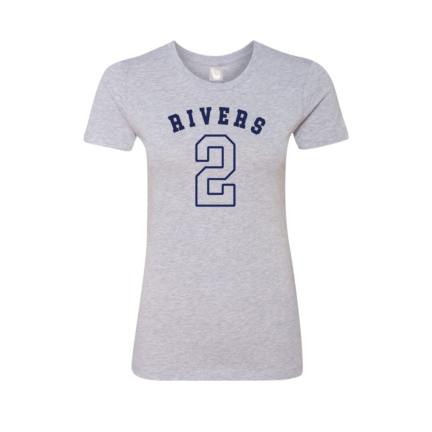 Fitted Women's Tee — Shirsey Arch in Grey