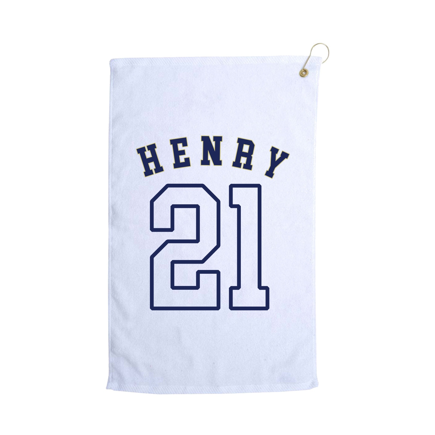 Golf Towel — Shirsey Arch in White