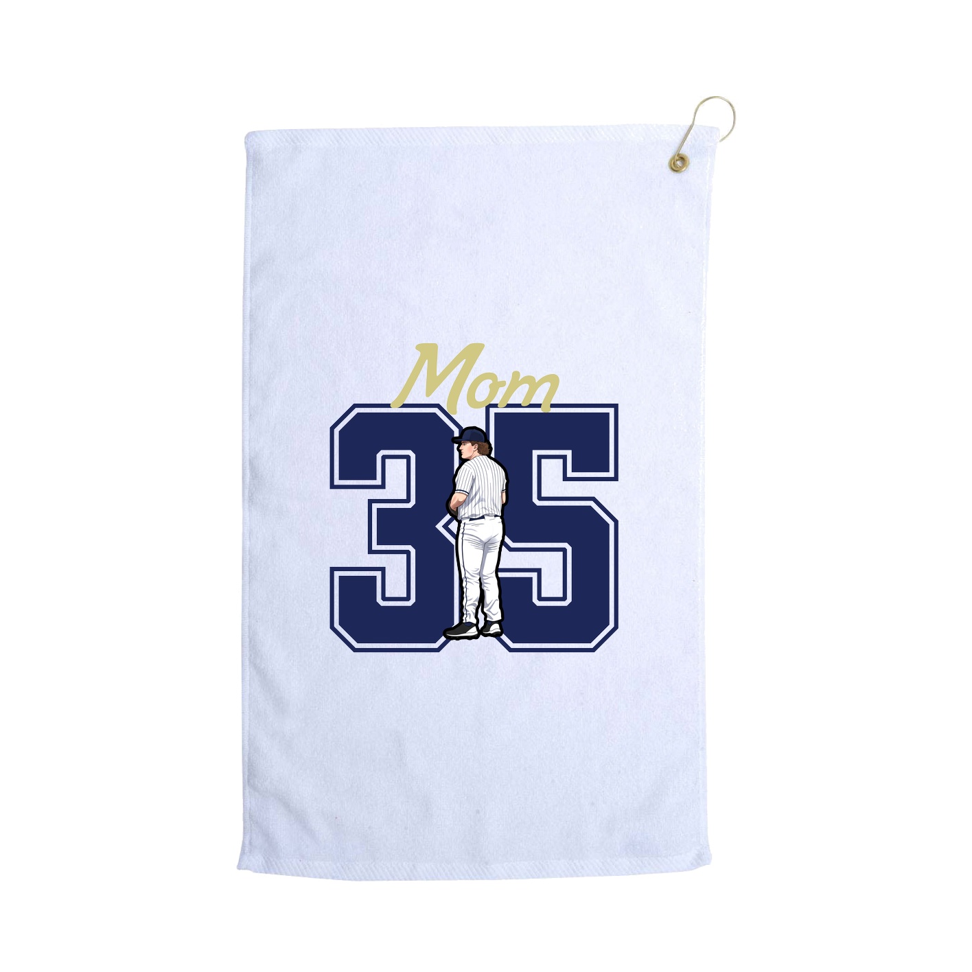 Golf Towel — Mothers Day Shirsey in White