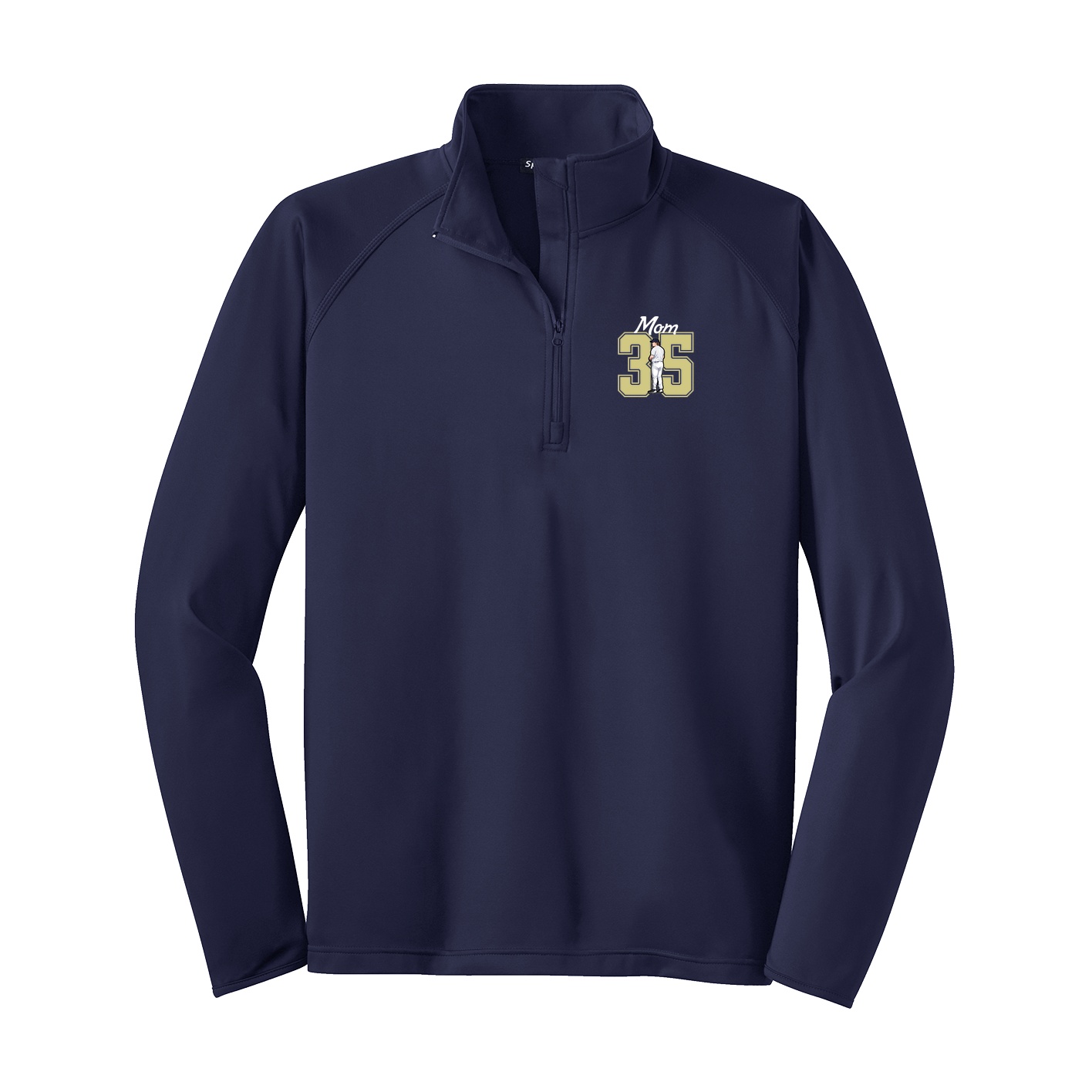 Q-Zip Pullover — Mothers Day Shirsey in Navy