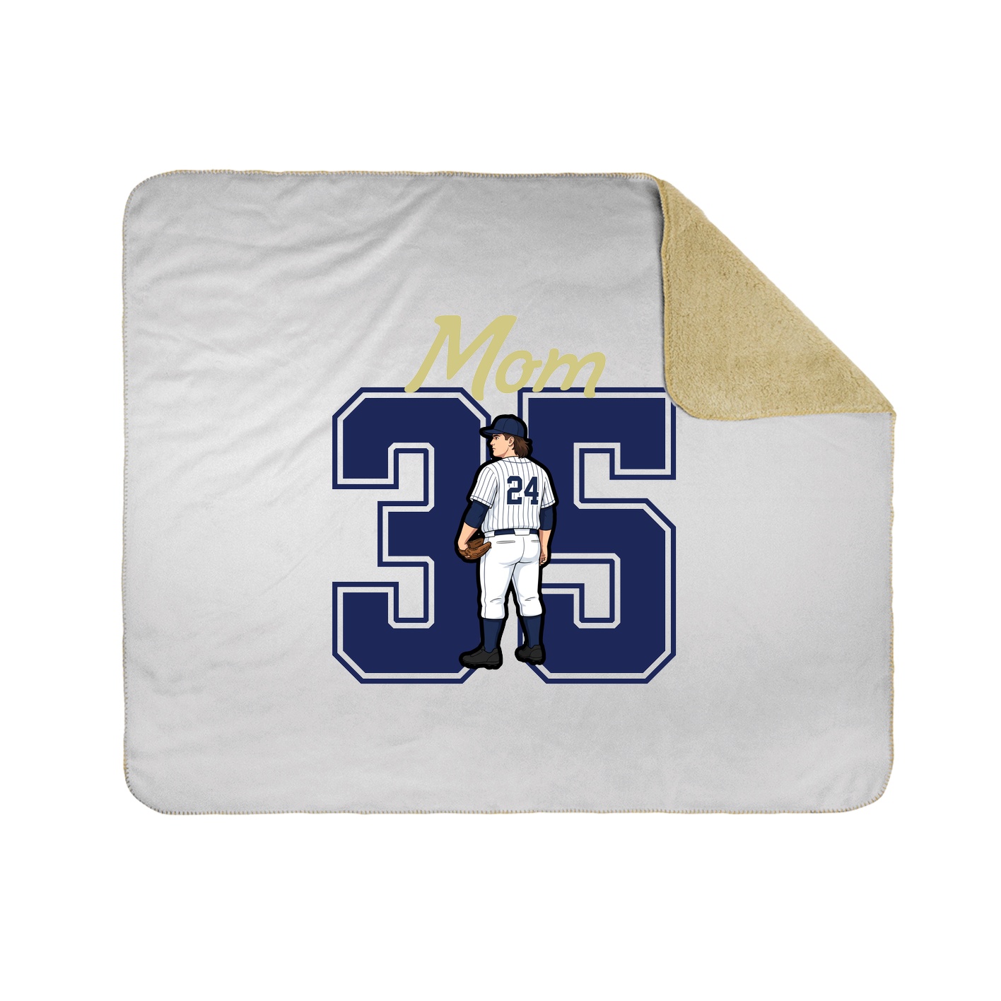 Throw Blanket — Mothers Day Shirsey in White