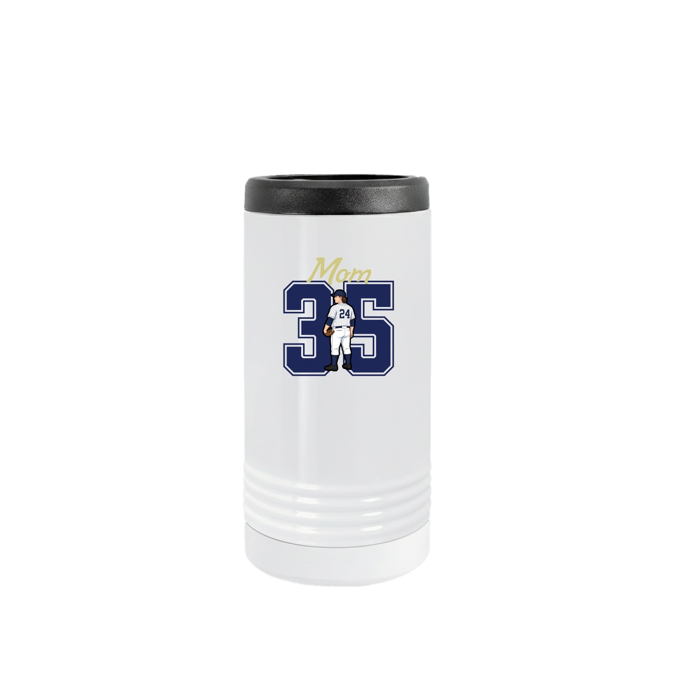 Slim Beverage Holder — Mothers Day Shirsey in White