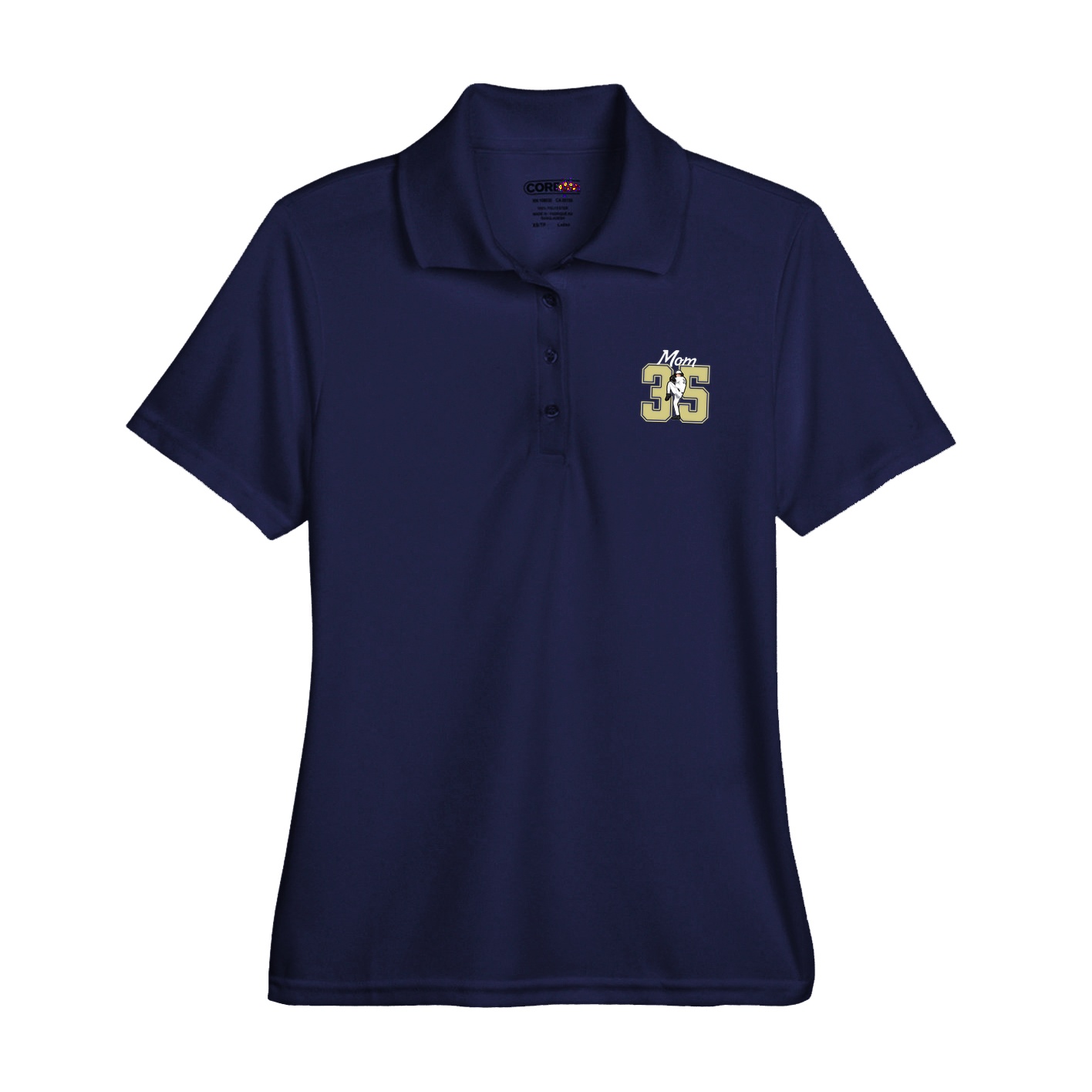 Womens Performance Polo — Mothers Day Shirsey in Navy