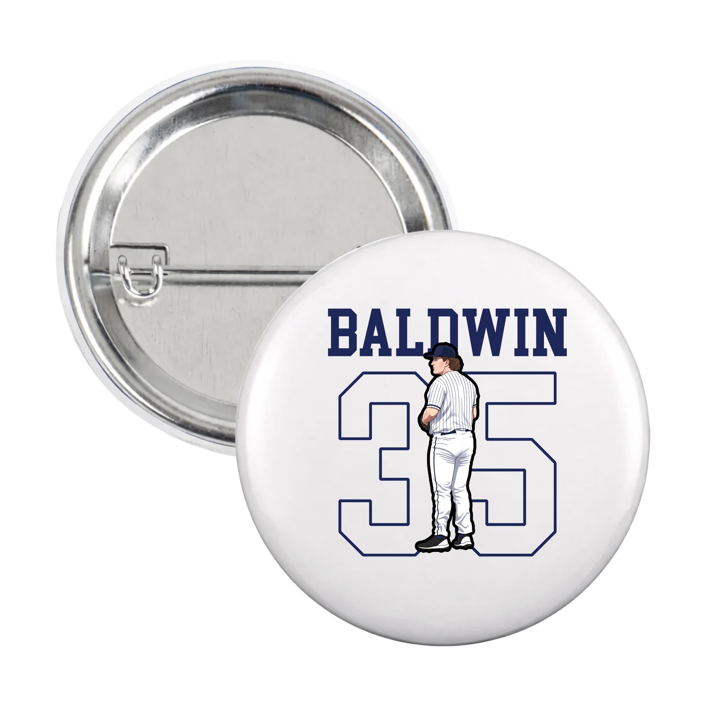 Game Day Button — Shirsey in White