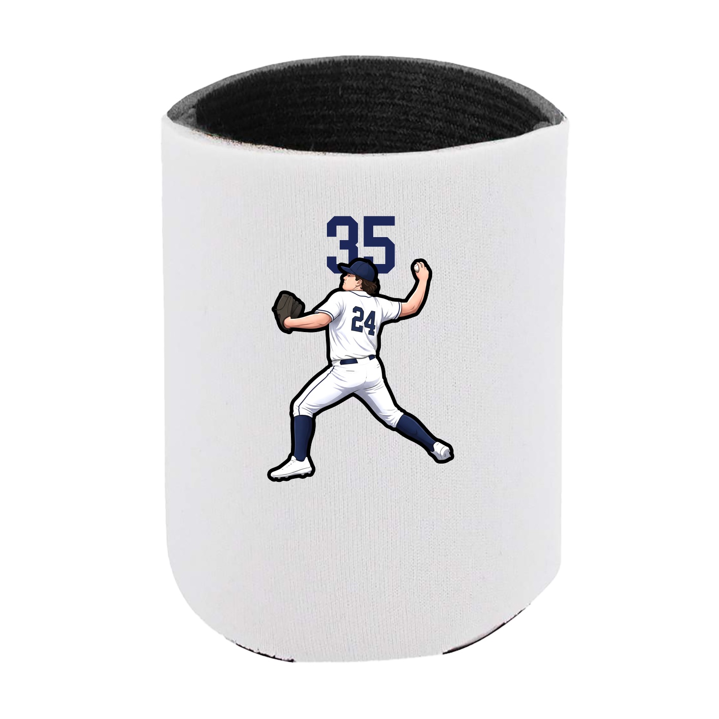Can Holder — Number Top in White