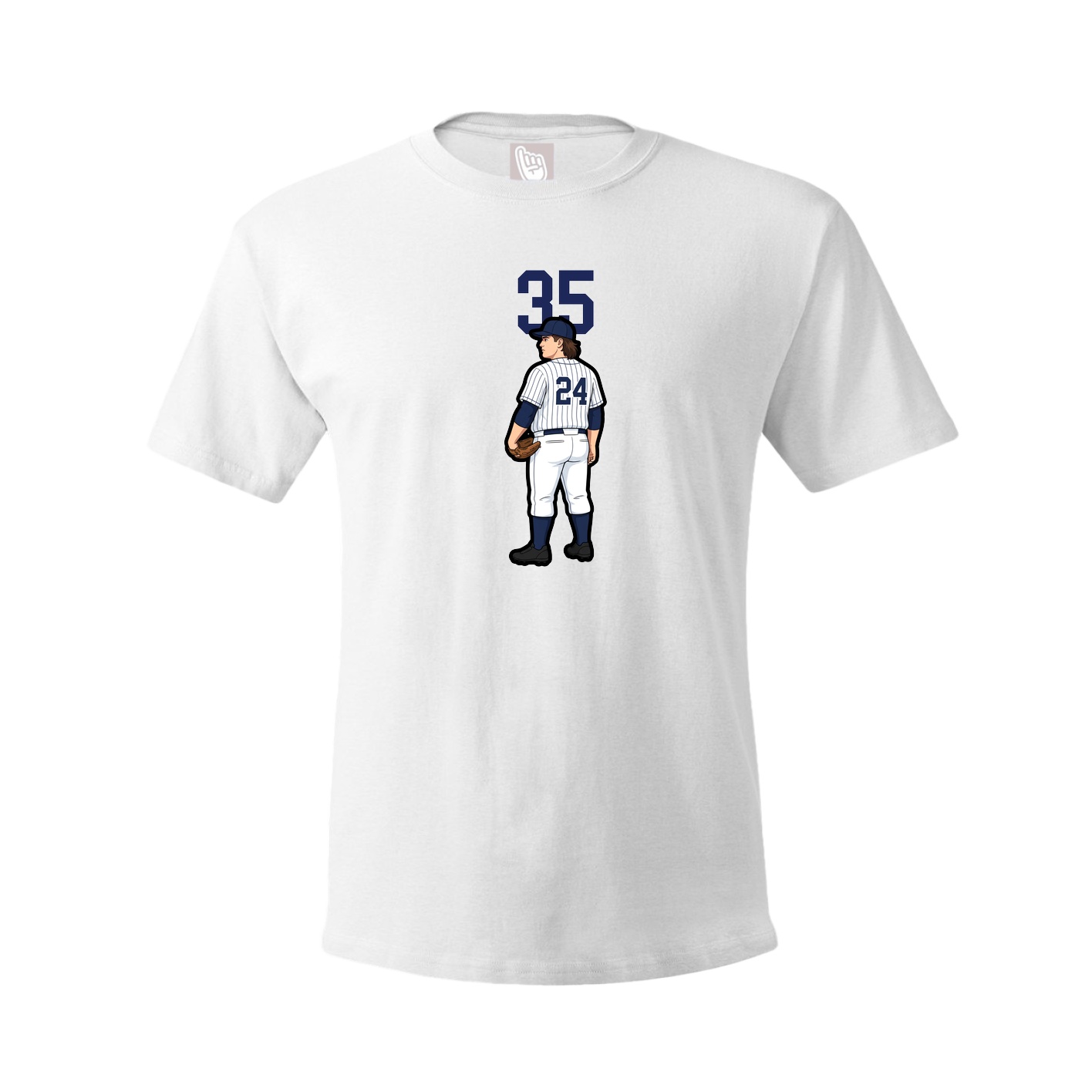 Tee — Number Top in White