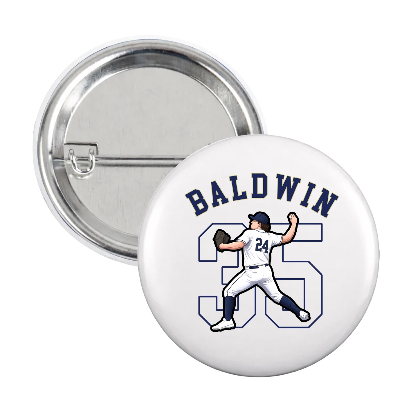 Game Day Button — Shirsey Arch in White