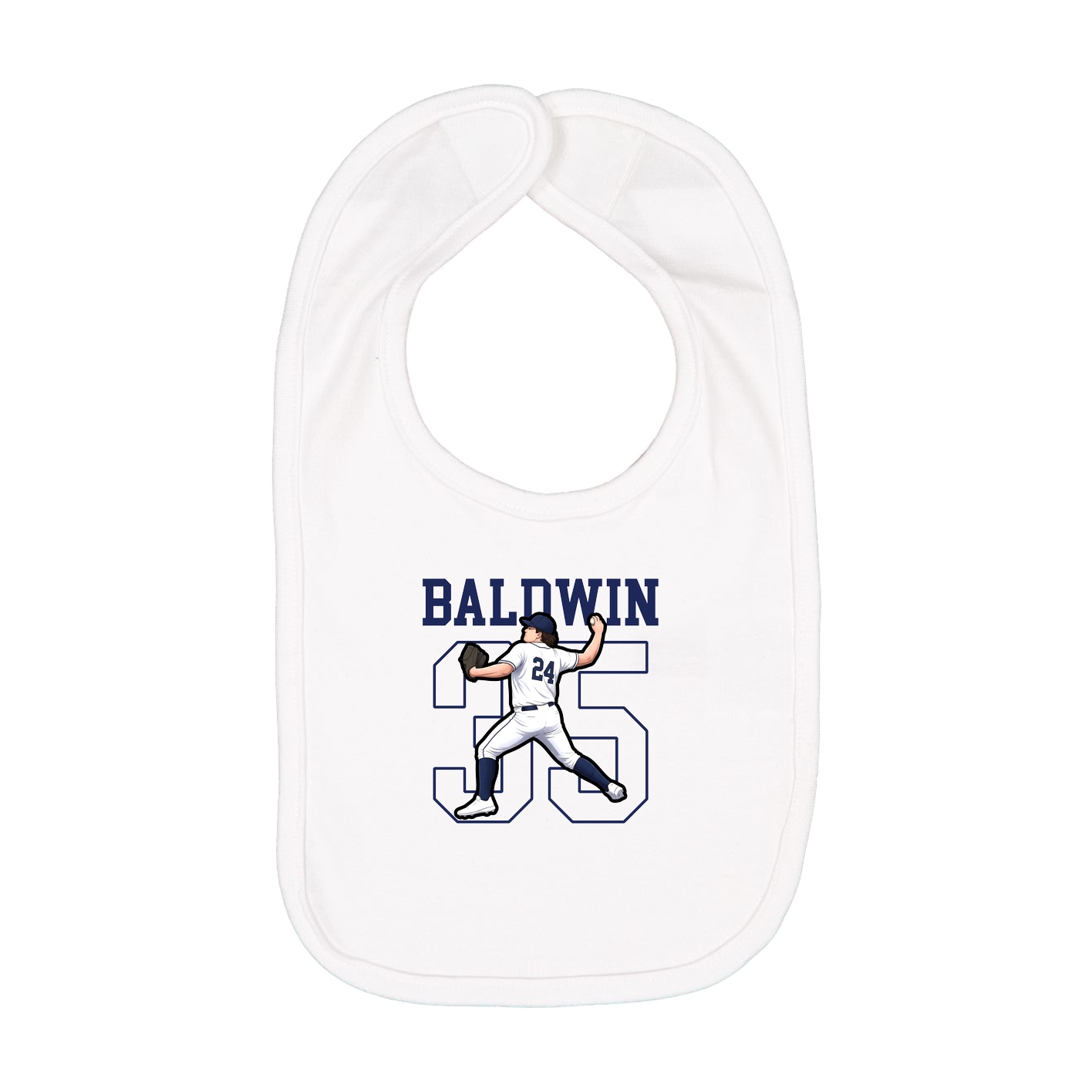 Infant Bib — Shirsey in White