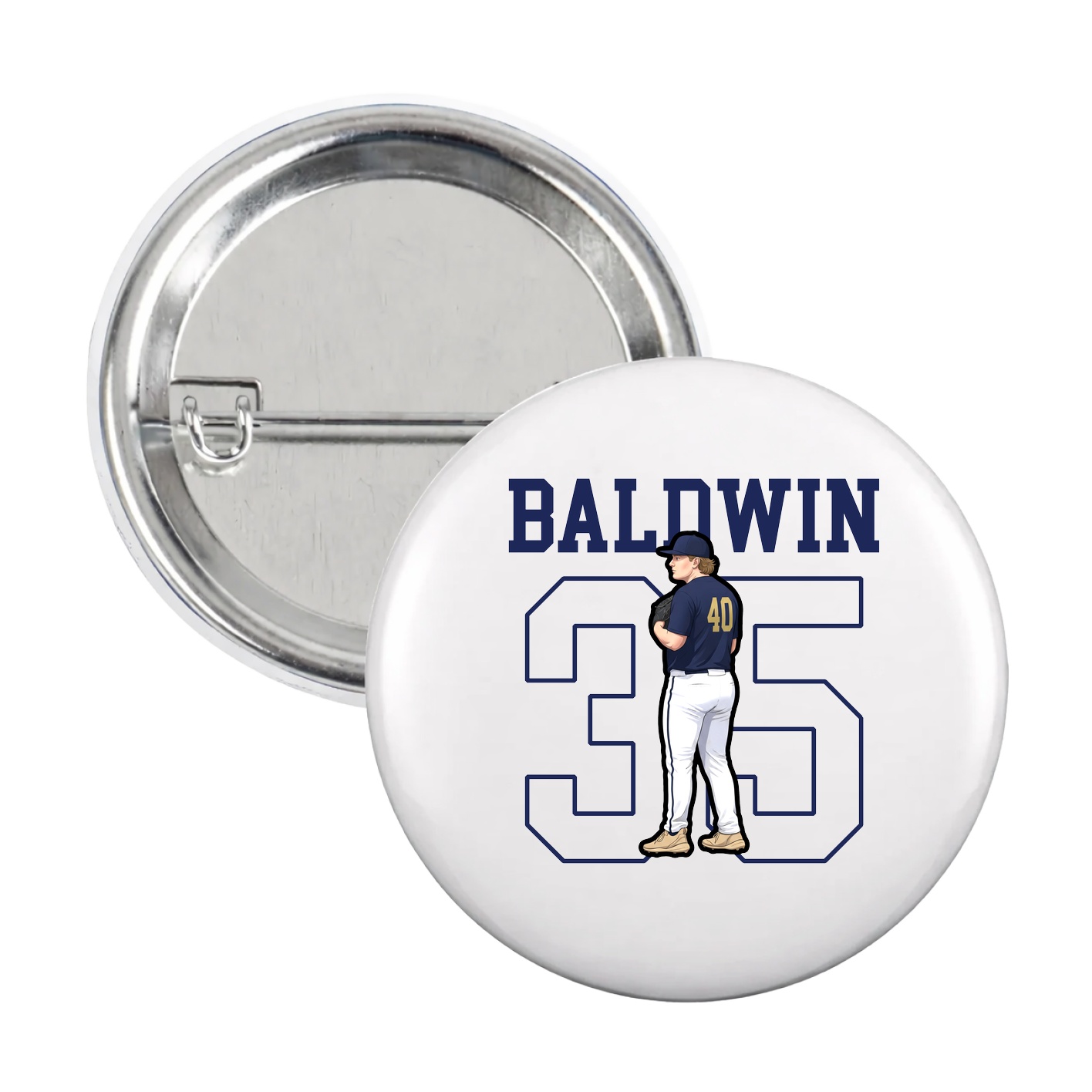 Game Day Button — Shirsey in White