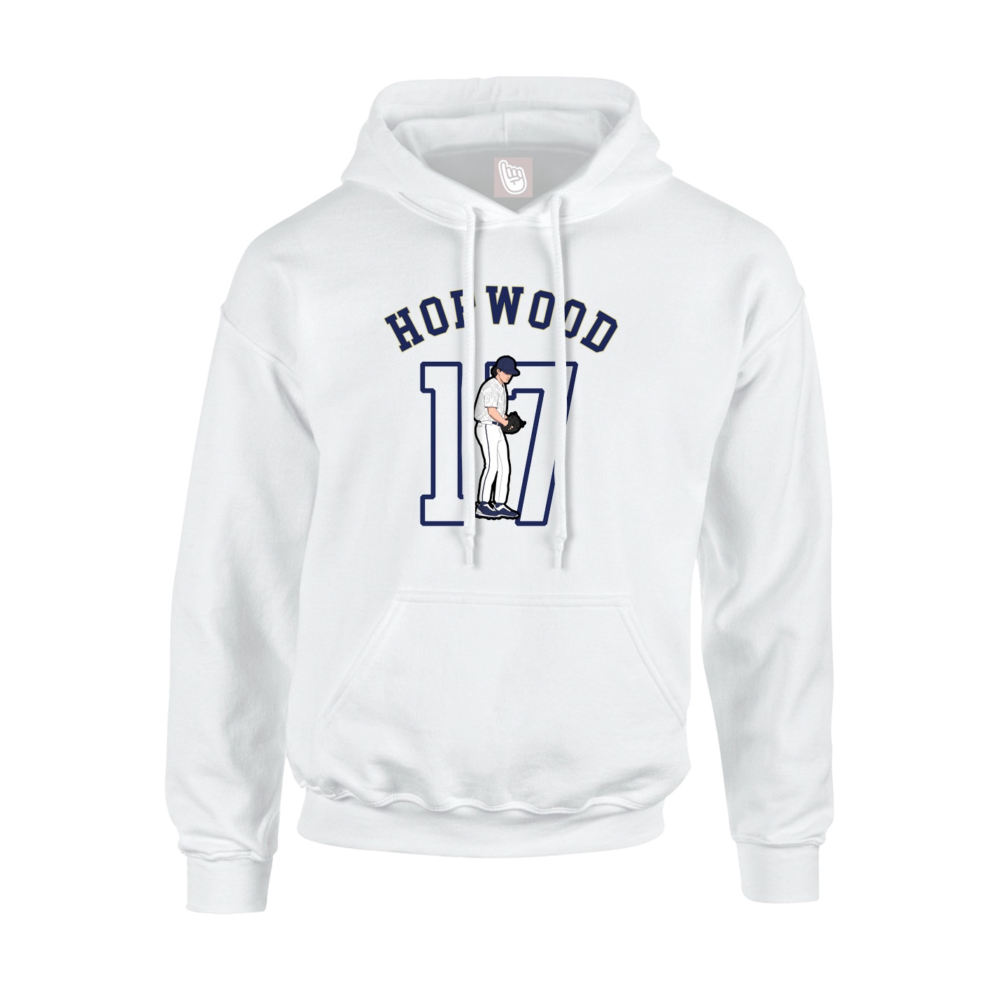 Hoodie — Shirsey Arch in White