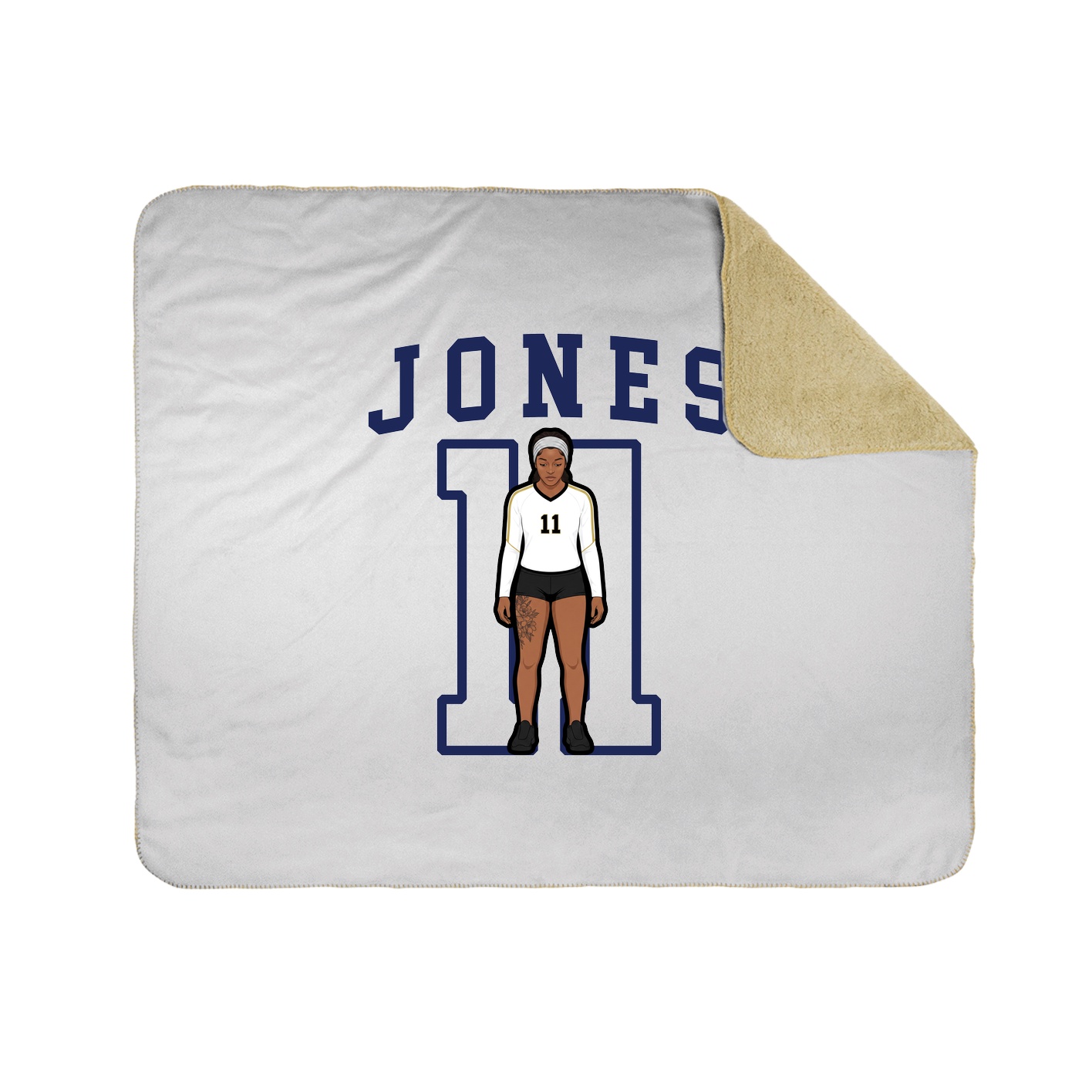 Throw Blanket — Shirsey in White