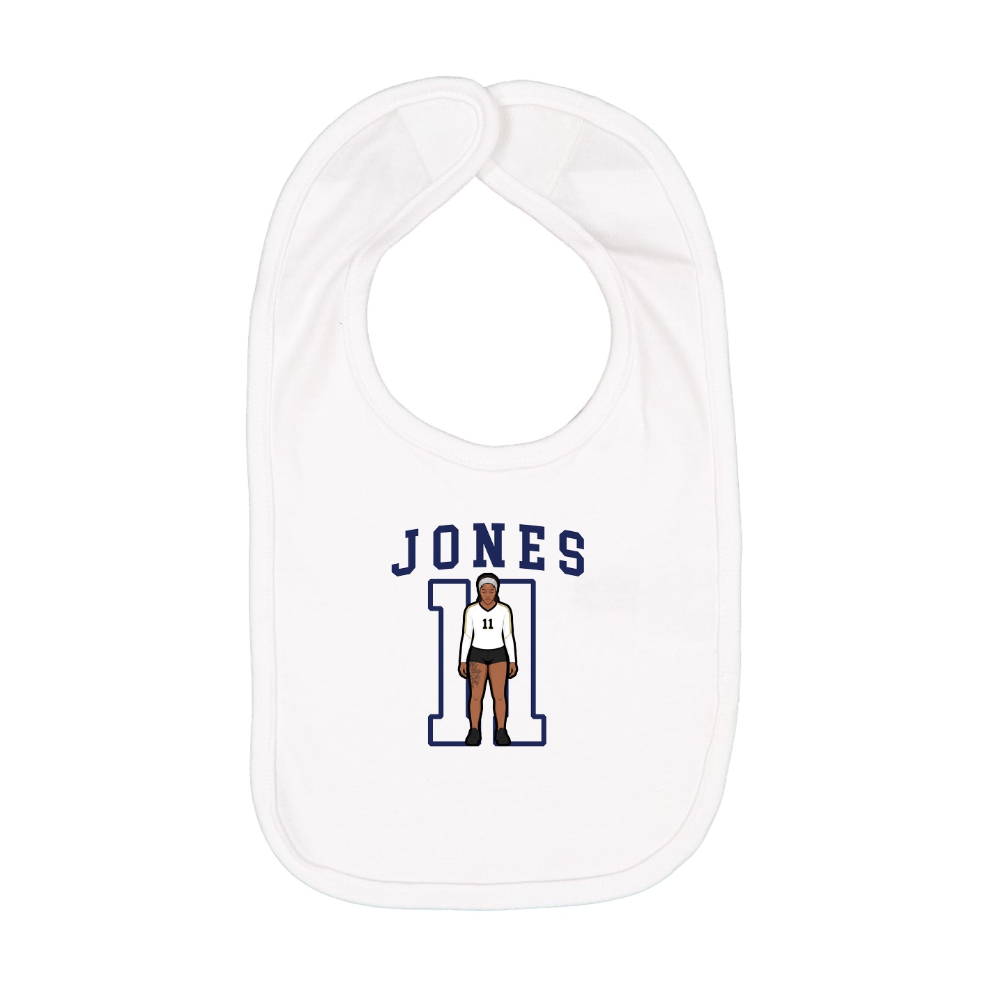 Infant Bib — Shirsey in White