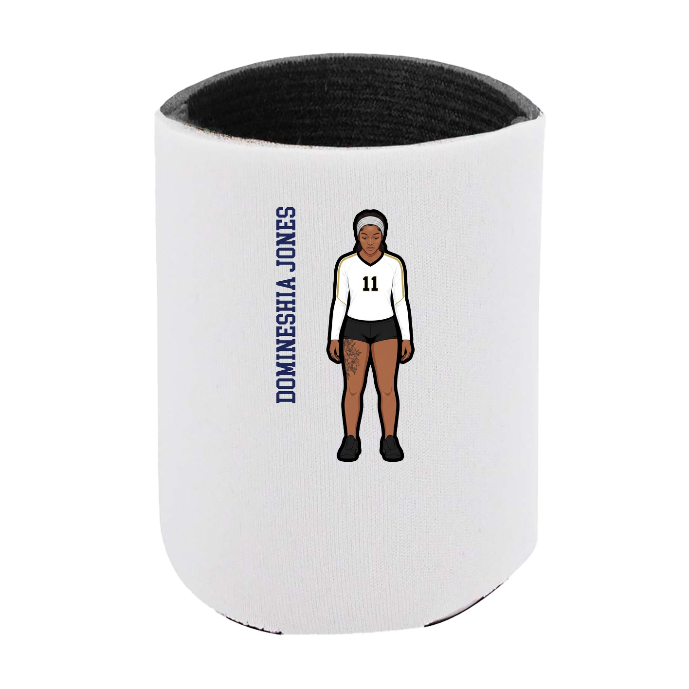 Can Holder — Name Vertical in White