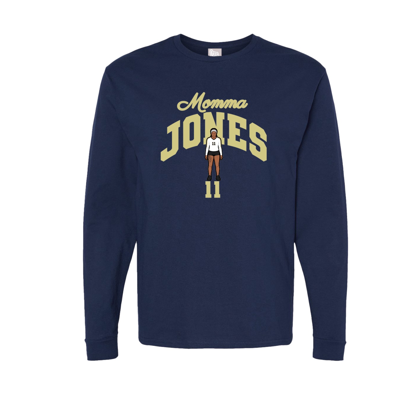 Long Sleeve Tee — Mothers Day Arch in Navy