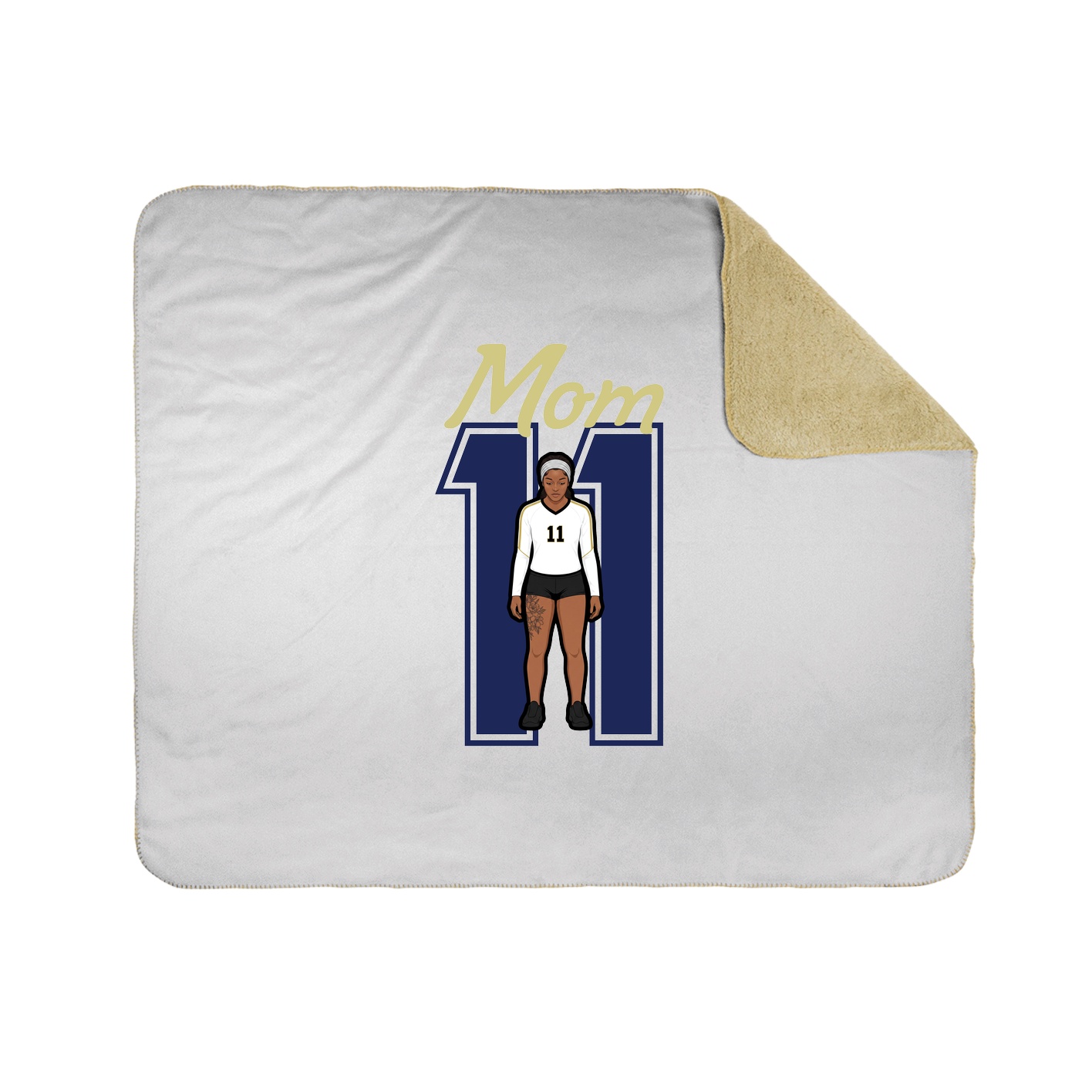 Throw Blanket — Mothers Day Shirsey in White