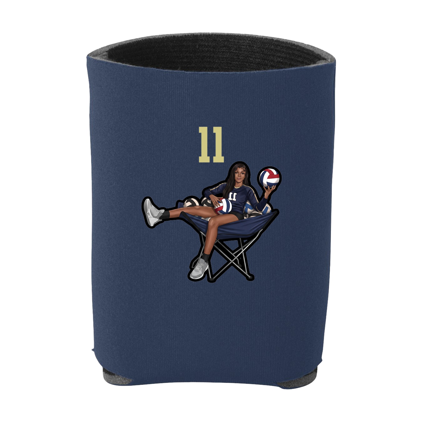 Can Holder — Number Top in Navy
